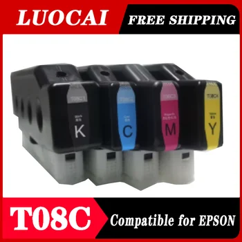 1 шт. чернильный картридж T08C CMYBK, совместимый для принтера Epson AM-4000a C5000a C6000a, 700 мл, черный, 400 мл, цветной