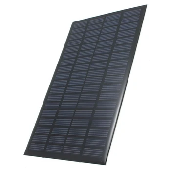 2X Высококачественная 18 В 2,5 Вт Поликристаллическая Накопленная Энергия Модуль Солнечной Панели Система Солнечных Батарей Зарядное Устройство 19.4X12X0.3 см