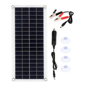 3X15 Вт Солнечная панель 12-18 В Солнечная батарея Солнечная панель для телефона RV Автомобильное зарядное устройство для MP3-плеера Наружный аккумулятор B