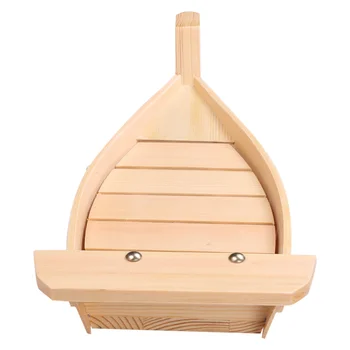42X17X7,5 см Японская Кухня Суши Лодки Инструменты Для Суши Дерево Ручной Работы Простой Корабль Сашими Ассорти Холодных Блюд Посуда Бар