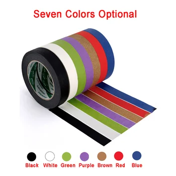 50 м / рулон Цветной клейкой ленты для внутренних и наружных работ, украшающих автомобиль аэрозольной краской, Ширина наклейки 5-50 мм