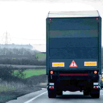 8 шт. треугольник со знаком замедления движения грузовика, движущийся для автомобиля, автоматический отражатель, пластиковое предупреждение о безопасности