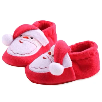 Caziffer/ Теплая Обувь Для Новорожденных Мальчиков и Девочек, Зимние Ботинки Санта-Клауса, Детская Прогулочная Обувь для Малышей