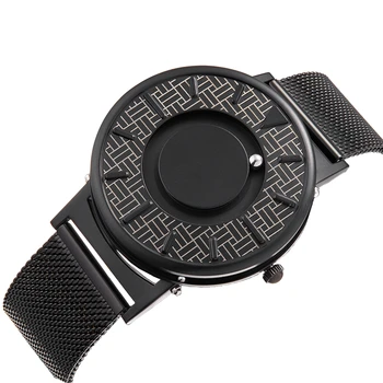 EUTOUR Watch Мужские кварцевые мужские часы с магнитным шаром, крутые подарки для мужчин, наручные часы с шариком, инновационные наручные часы из нержавеющей стали
