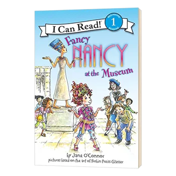 Fancy Nancy в музее, я умею читать, Детские книжки для детей 3 4 5 6 лет, Английская книжка с картинками, 9780061236075