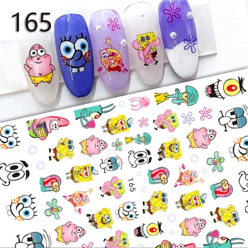 Miniso Disney Nail Art Supplies Мультяшный Микки Маус Hello Kitty Snoopy 3D Наклейки для ногтей Новое аниме-украшение для ногтей