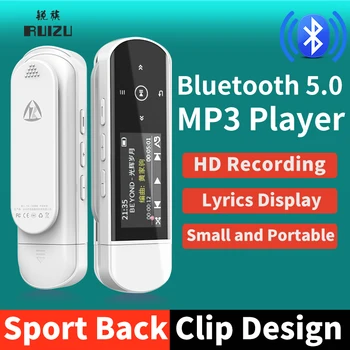 RUIZU 2024 Новый X69 Bluetooth MP3-плеер USB Музыкальный Плеер Мини Портативный Клип Спортивный Walkman Поддержка FM-Рекордера Часы Шагомер