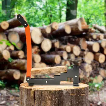 Безопасный разветвитель Настенный разветвитель для растопки Портативный Ручной резак для дров из высококачественной углеродистой стали для сада