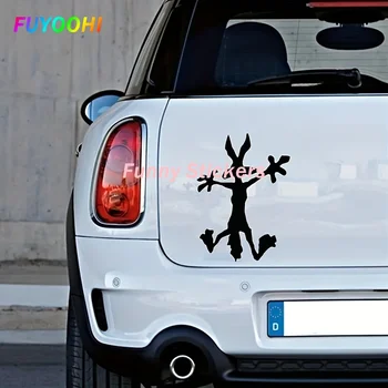 Виниловые наклейки FUYOOHI на автомобиль с милыми мультяшными животными - украсьте свой автомобиль весело и стильно!