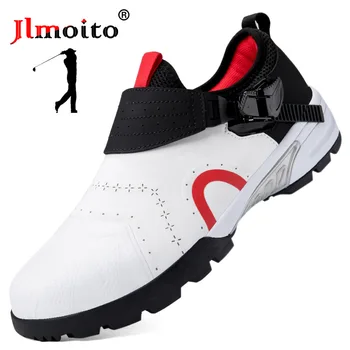 Водонепроницаемая мужская женская кожаная обувь для гольфа С нескользящими шипами, кроссовки для гольфа, дышащие тренировочные кроссовки для гольфа, спортивная обувь для гольфа, мужская