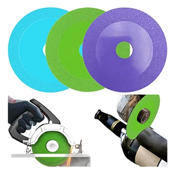 Диск для резки стекла, пильный диск для резки стеклокерамики для угловой шлифовальной машины, 4-дюймовый ультратонкий алмазный пильный диск