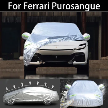 Для Ferrari Purosangue Автомобильные чехлы Пылезащитные Наружные И внутренние, устойчивые к ультрафиолетовому излучению, снегозащите, защите от солнца и дождя, водонепроницаемые чехлы от града для автомобиля