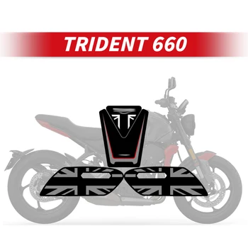 Для Triumph TRIDENT660 Защитные Наклейки На Топливный Бак Комплекты Аксессуаров Для Мотоциклов Бензобак 3 м Сзади Клеевые Наклейки Для Ремонта Велосипеда