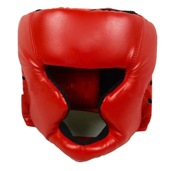 Защитный Шлем Утолщенный Боксерский Головной Убор Для Взрослых PU Каратэ Муай Тай Тренировка ММА Боксерский Головной Убор Боевое Оборудование Для Защиты Головы