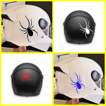 Интересная наклейка на мотоцикл паук, Виниловая наклейка для моторного шлема, Деколь, декор для крепления, украшения, наклейки с пауком