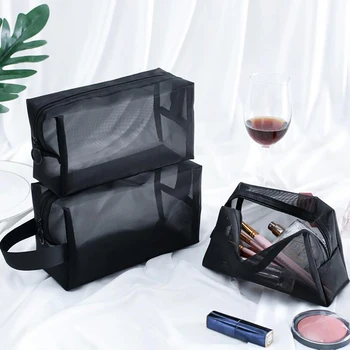 Косметическая сумка для хранения туалетных принадлежностей для купания, сетчатые сумки-органайзеры для путешествий, большая вместительная сумка для мытья и макияжа, подвесная сумка для хранения в ванной комнате