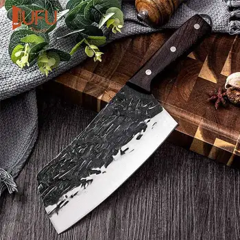 Кухонный нож ручной ковки Professional 400 из нержавеющей стали, кованый нож для разделки овощей и мяса, Оригинальные ножи шеф-повара