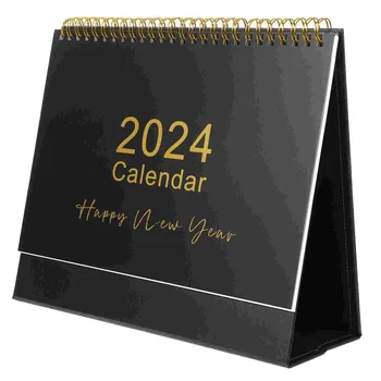 Мини настольный календарь на 2024 год Офисный американский декор, планировщик списка дел, бумага Очень большого размера