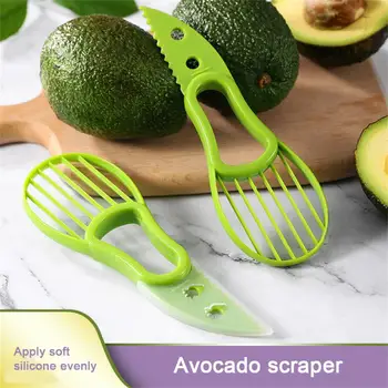 Многофункциональный резак для авокадо, сердцевинка, нож для нарезки сливочного масла, фруктов, овощечистка, отделитель мякоти, пластиковый нож, кухонные инструменты, гаджеты, аксессуары