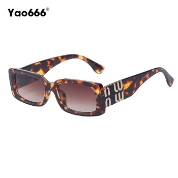 Новые маленькие квадратные солнцезащитные очки Женская мода Панк Солнцезащитные очки Мужские тренды Оттенки очков Goggle Lady UV400 Очки