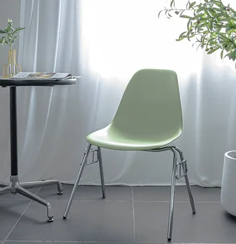 обеденный стул для ресторана Nordic Designer Creative Home Обеденный стул со спинкой Средневековый обеденный стул sillas de espera furniture HY