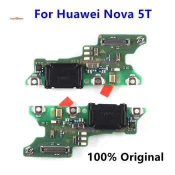 Оригинал для Huawei Nova 5T USB порт зарядного устройства Разъем док-станции Плата для зарядки Гибкий кабель Repa