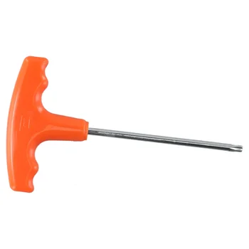 Отвертка с Т-образной ручкой для Stihl Пластик + сталь Оранжевый + серебро # 0812 370 1000 Крутящий момент 15 см Универсальный Высокое качество