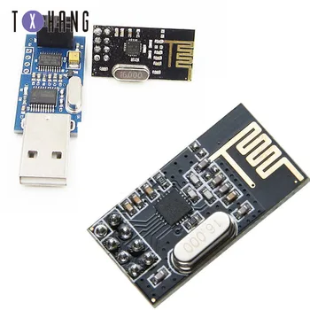 Плата адаптера USB к последовательному порту + 2.4 G NRF24L01 + Беспроводной модуль для электроники Arduino diy
