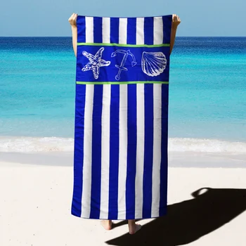 Пляжное полотенце с принтом из микрофибры MUTAO, альпинизм, Йога, Пляжное плавание, бег, впитывающее мягкое полотенце