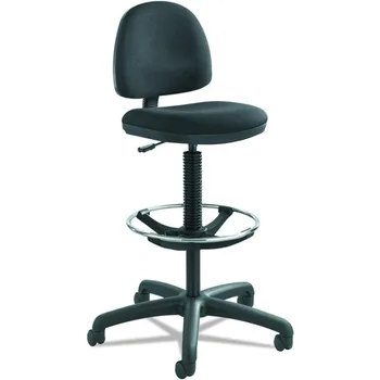 Продукция Safco, прецизионный стул увеличенной высоты с кольцом для ног (дополнительные опции продаются отдельно), черный