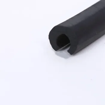 Резиновая уплотнительная U-образная прокладка для стекла толщиной 13-16 мм, металлическая автомобильная деревянная панель, Защитная кромка для ограждения, черный