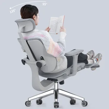 Розовое Эргономичное Офисное кресло, Удобные Компьютерные Дышащие Офисные стулья С откидной спинкой, Письменный стол Sillas De Oficina Furniture