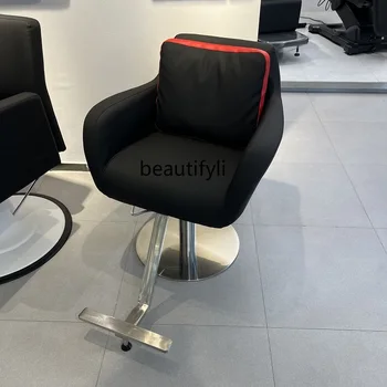Салонное кресло для парикмахерской Зоны горячего окрашивания, салонное кресло, регулируемое вращающееся высококачественное кресло для стрижки волос