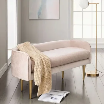Скандинавский простой современный табурет для кровати в спальне, скамейка для переодевания обуви, магазин одежды, легкий роскошный табурет для прихожей, кровать-кровать