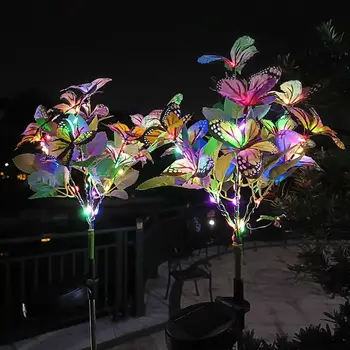 Солнечные фонари наружные водонепроницаемые фонари-бабочки для газона Садовые ландшафтные фонари на солнечной энергии Лампа для украшения сада