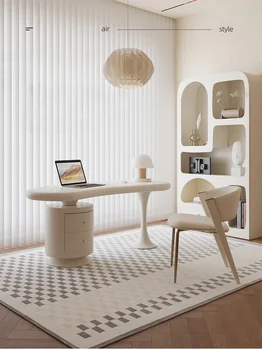Стол в кремовом стиле, мелкая бытовая техника, роскошь французского света, офисный стол противоположного пола, письменный стол