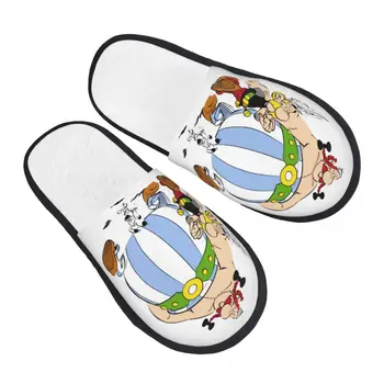 Удобные тапочки Asterix И Obelix с эффектом памяти и шлепанцы Женские The Gaul Dogmatix Spa Домашняя обувь