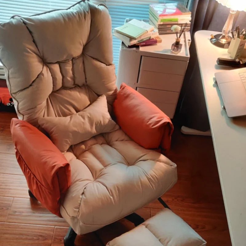 Офисное кресло с откидывающимися подлокотниками, Компьютерное Удобное Игровое Вращающееся Офисное кресло для гостиной, Эргономичная Розовая мебель Sillas Oficina SR50OC
