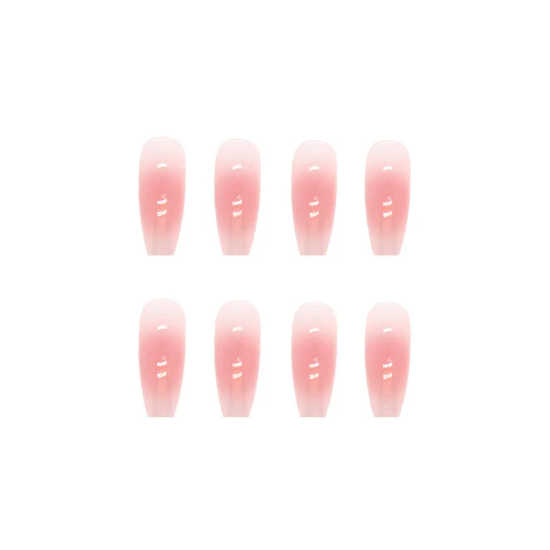 Pure Desire Aurora Розовый Прозрачный, для ногтей, Оранжевый, для ногтей, наклейки средней длины, Готовый Съемный