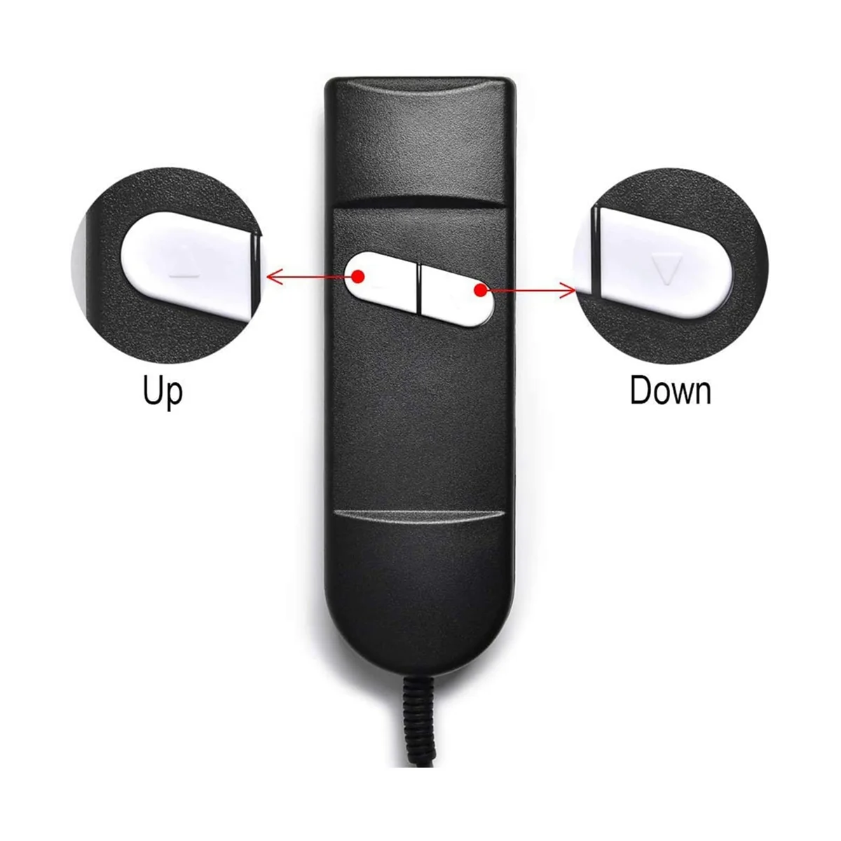 Замена пульта дистанционного управления креслом-подъемником, 5-Контактный 2-кнопочный Пульт дистанционного управления креслом-откидышем для Okin Limoss Pride - Elbow