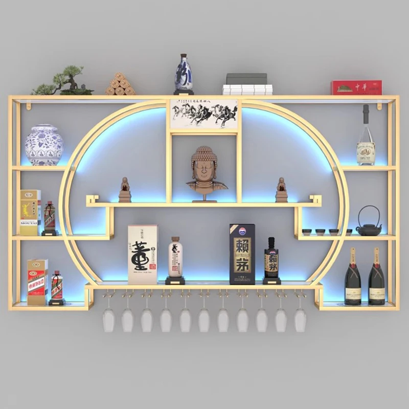Подвесной буфет-барный шкаф Металлический Настенный Коктейль Перевернутые Винные шкафы Уникальная бутылка Mueble Para Vino Кухонная мебель