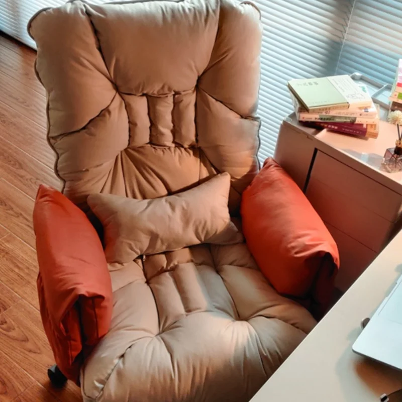 Офисное кресло с откидывающимися подлокотниками, Компьютерное Удобное Игровое Вращающееся Офисное кресло для гостиной, Эргономичная Розовая мебель Sillas Oficina SR50OC