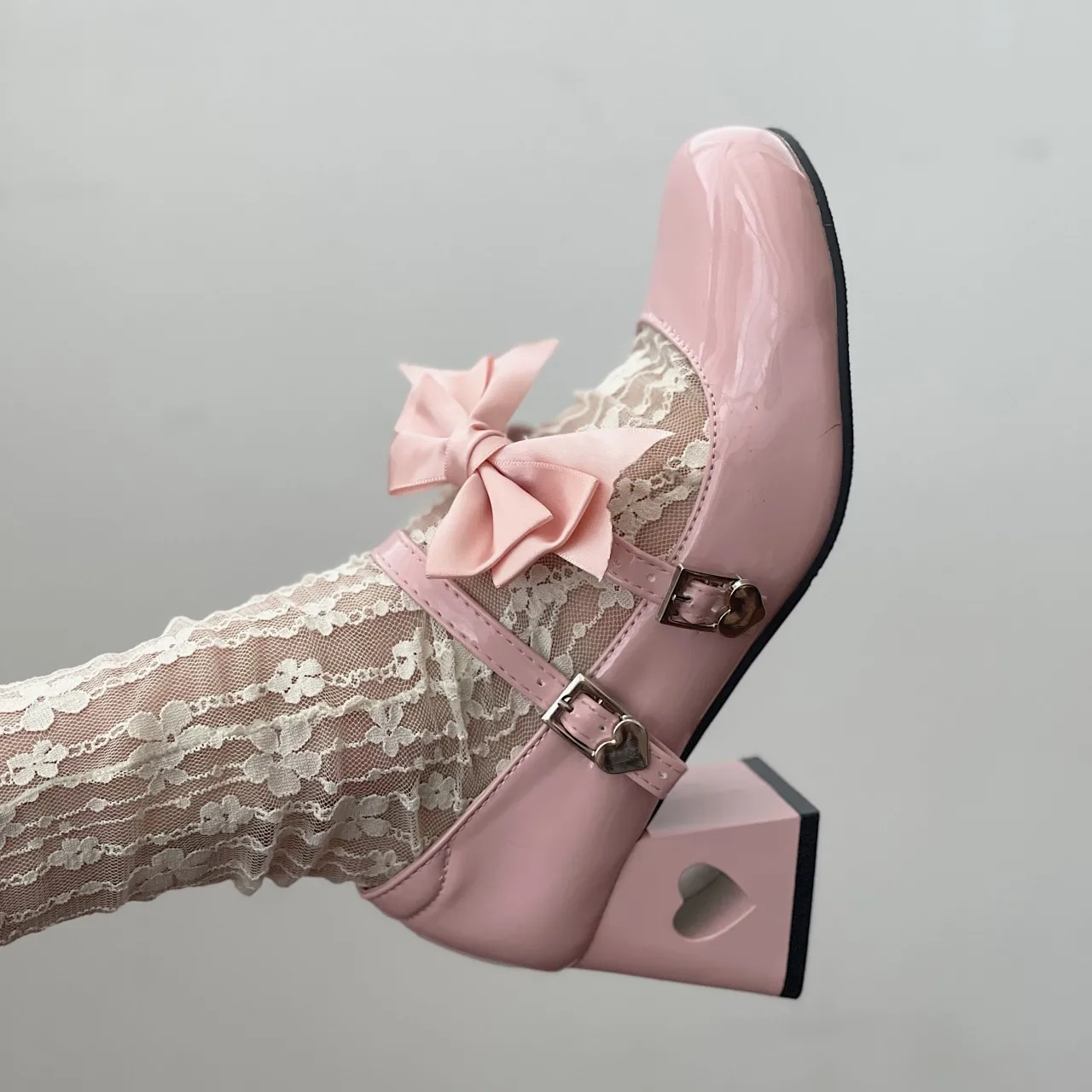 Женская обувь На толстом каблуке Mary Jane, Женские Модные вечерние туфли-лодочки на высоком каблуке, Женские Элегантные туфли с узлом-бабочкой На мелкой подошве, Женские