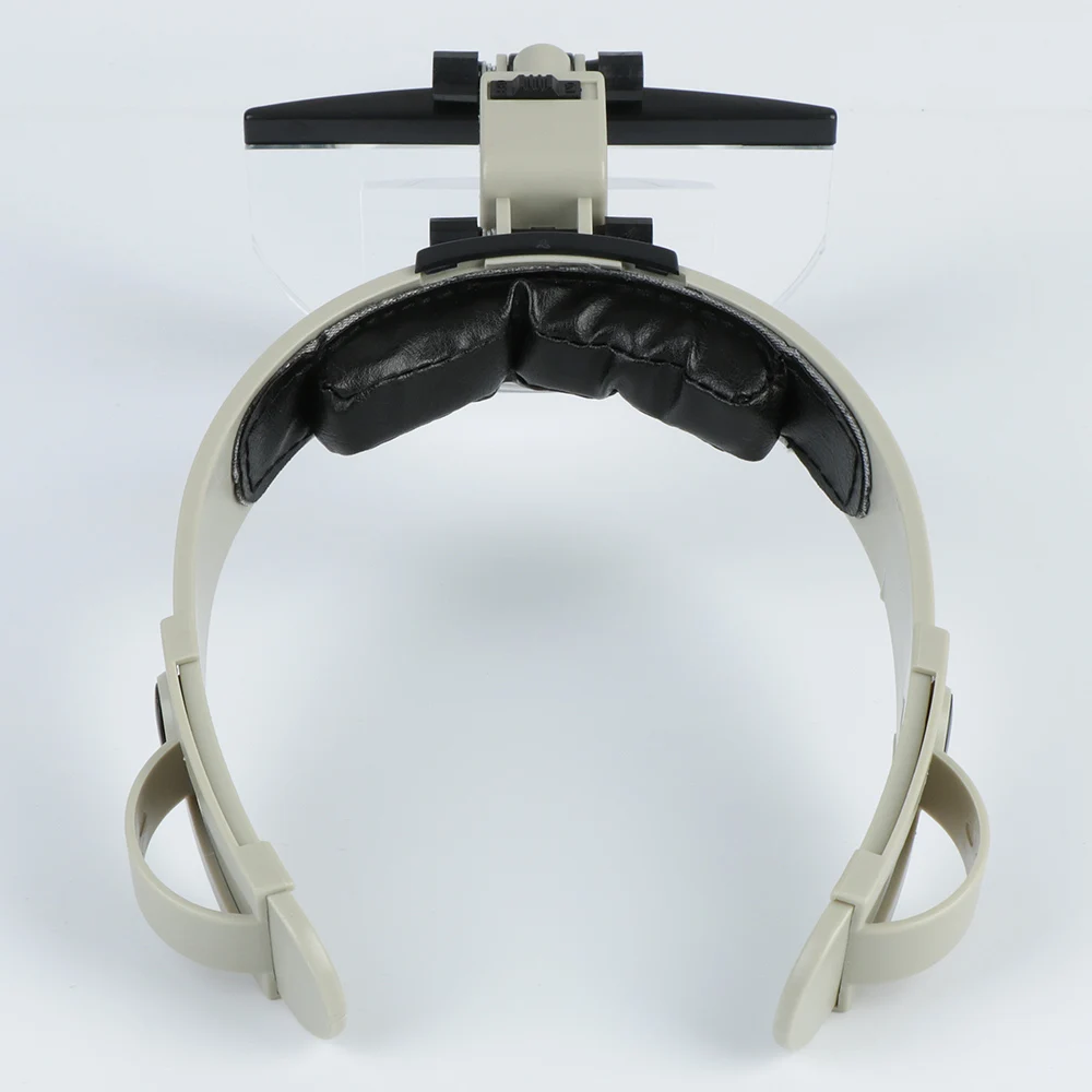 Светодиодная лупа, устанавливаемая на голову, Увеличительные стекла для шлема, 1,5 X 2,5X 3,5X 4,5 X 5,5X Оптические линзы для чтения, ухода за вышивкой